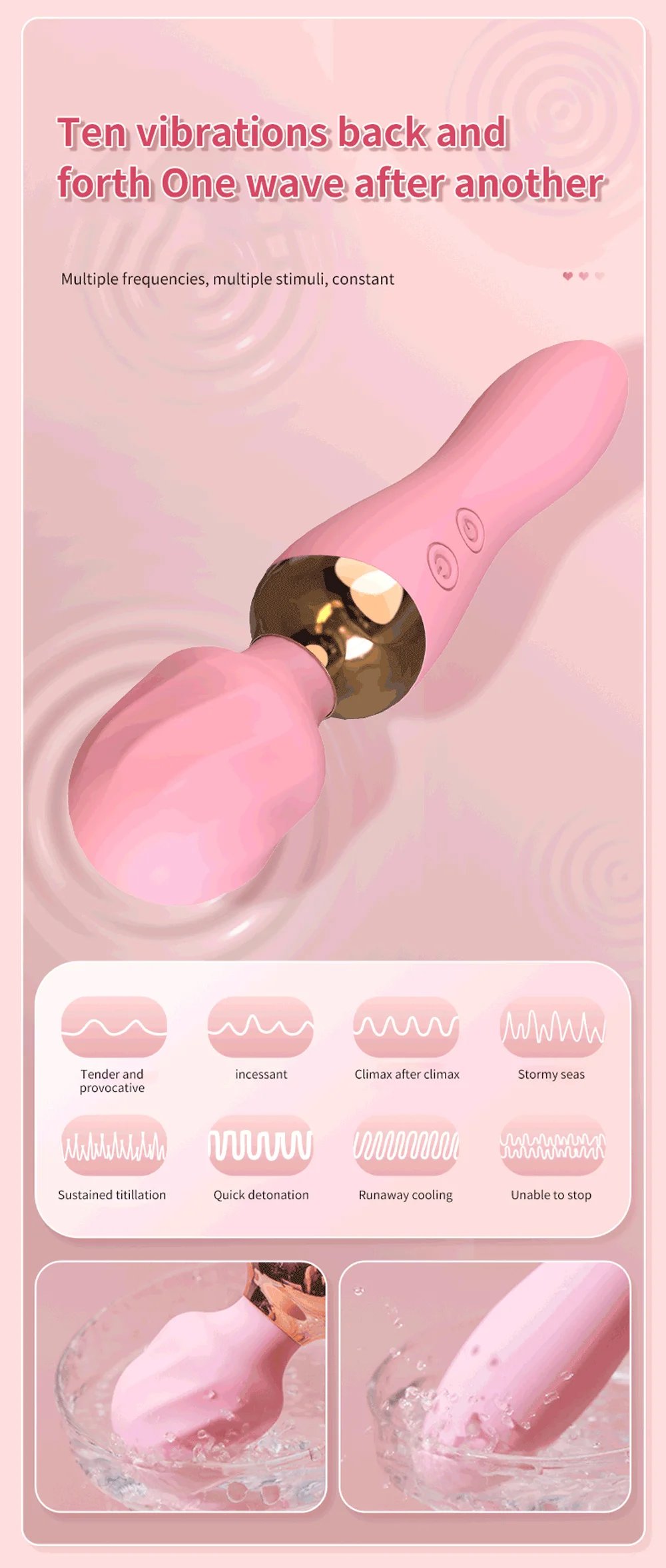 Powerful Vibrator Dildos Wand for Women 10 Modes Clitoris Stimulator G Spot Vagina Massager Female MasturbatorSex Toys Adults 18 Powerful Vibrator Dildos Wand for Women 10 Modes Clitoris Stimulator G Spot Vagina Massager Female MasturbatorSex Toys Adults 18