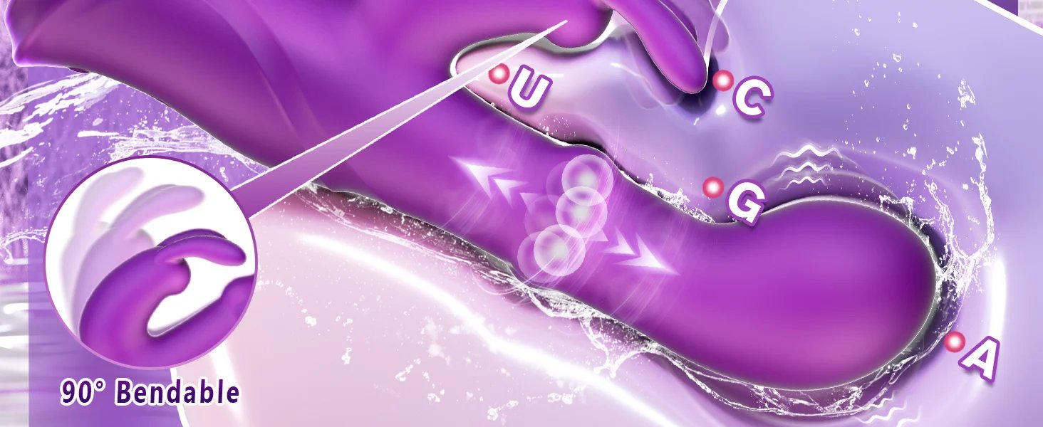 Vibrator Rotating Squeeze Dildo Adult Sex Toys 4IN1 G Spot Rabbit Vibrators Female Clitoral Stimulator with 10 Vibrating Vibrator Rotating Squeeze Dildo Adult Sex Toys 4IN1 G Spot Rabbit Vibrators Female Clitoral Stimulator with 10 Vibrating