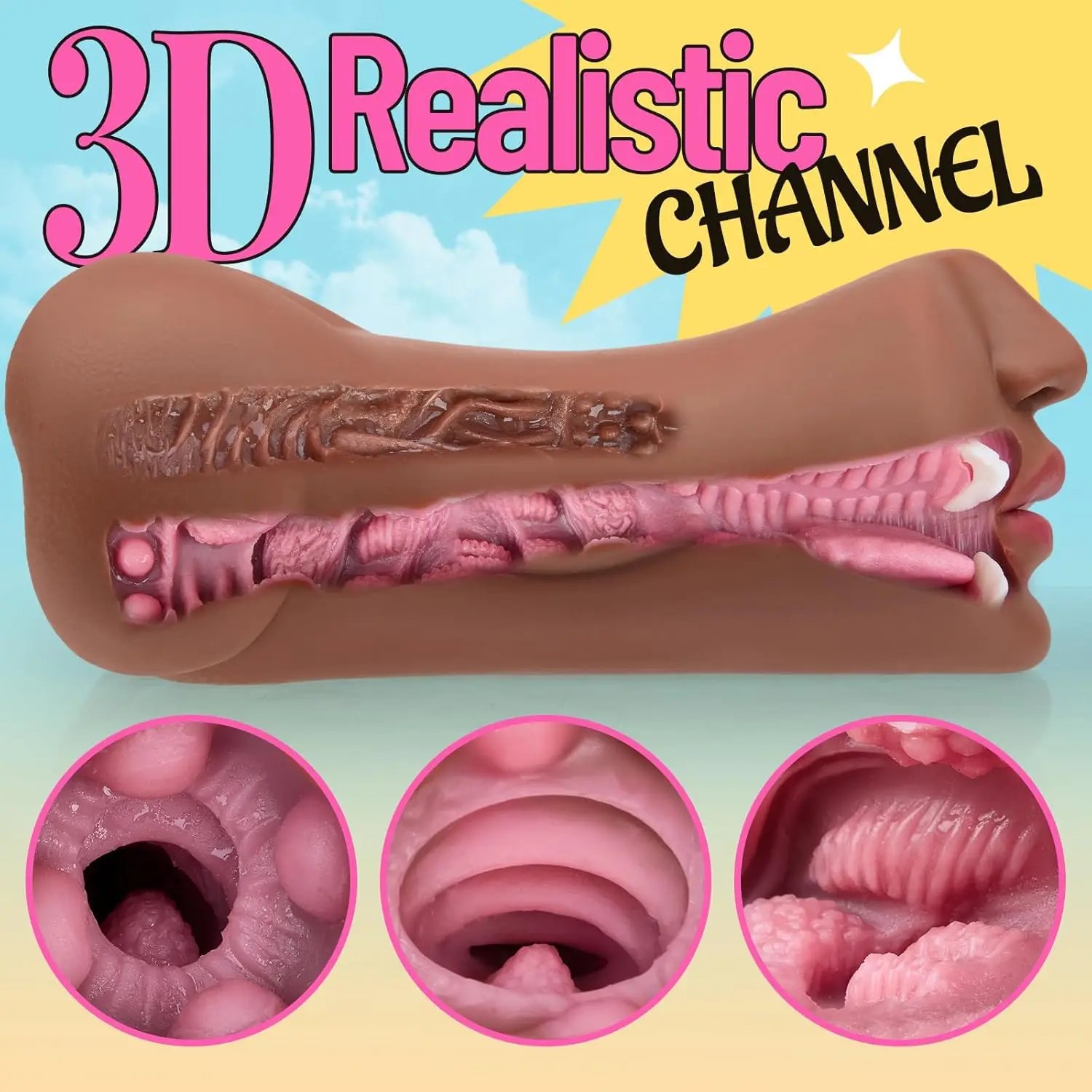 3 in 1 Male Masturbator Realistic Vagina Anal Mouth Real Deep Throat Pussy Sex Toys for Men Vaginal Oral Masturbation Cup 18+ 3 in 1 Male Masturbator Realistic Vagina Anal Mouth Real Deep Throat Pussy Sex Toys for Men Vaginal Oral Masturbation Cup 18+