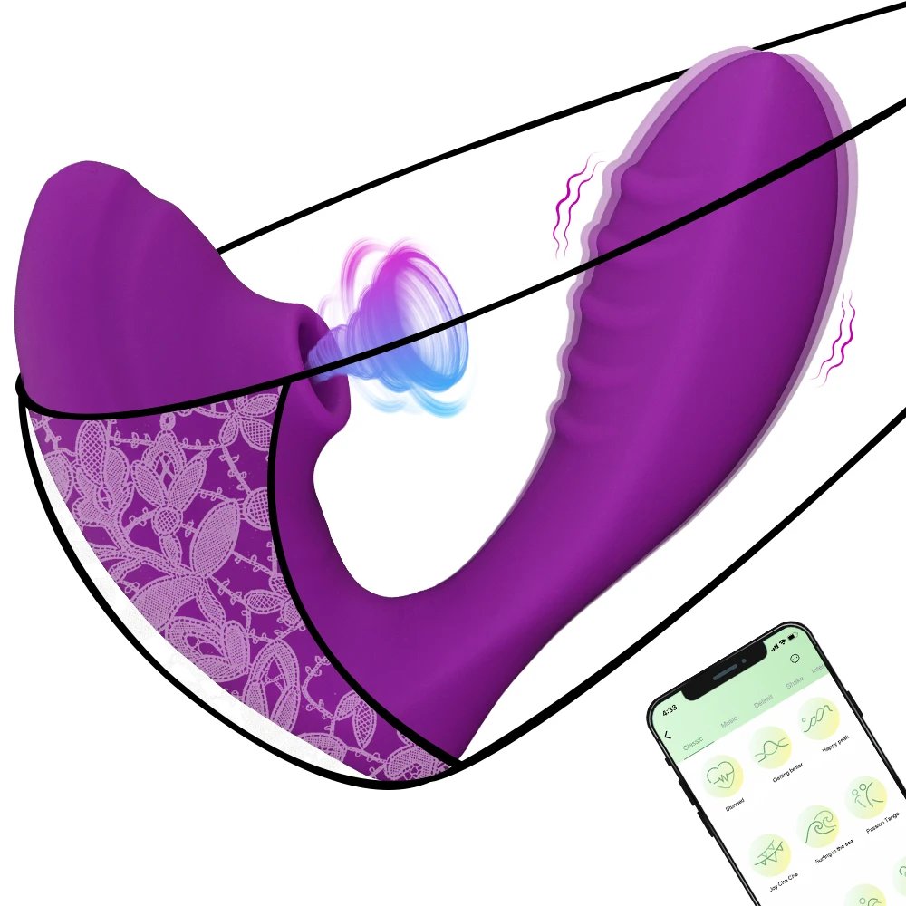 APP Controlled Vagina Sucking Vibrator 10 Speeds Vibrating Sucker Oral Sex Suction Clitoris Stimulator Erotic Sex Toys for Wome