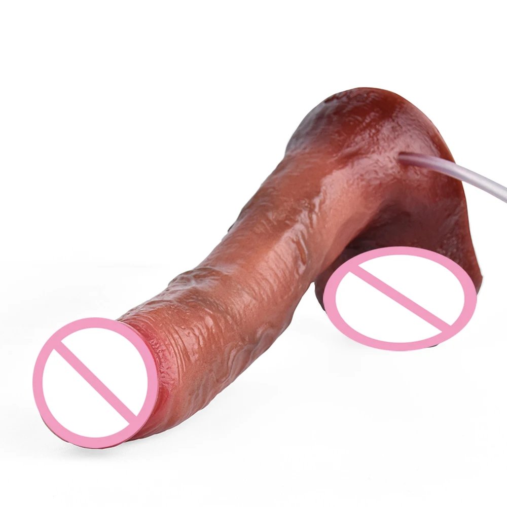 FAAK Lifelike Squirting Penis Silicone Ejaculation Large Realistic Dildo With Sucker Skin Touch Anal Sex Toys For Women FAAK Lifelike Squirting Penis Silicone Ejaculation Large Realistic Dildo With Sucker Skin Touch Anal Sex Toys For Women