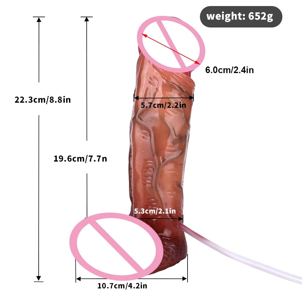 FAAK Lifelike Squirting Penis Silicone Ejaculation Large Realistic Dildo With Sucker Skin Touch Anal Sex Toys For Women FAAK Lifelike Squirting Penis Silicone Ejaculation Large Realistic Dildo With Sucker Skin Touch Anal Sex Toys For Women