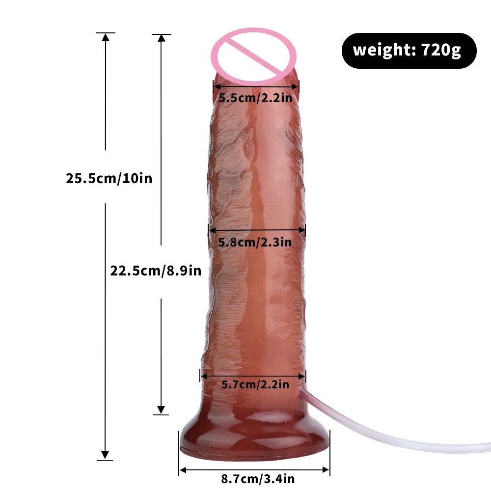 FAAK Lifelike Squirting Penis Silicone Ejaculation Large Realistic Dildo With Sucker Skin Touch Anal Sex Toys For Women FAAK Lifelike Squirting Penis Silicone Ejaculation Large Realistic Dildo With Sucker Skin Touch Anal Sex Toys For Women