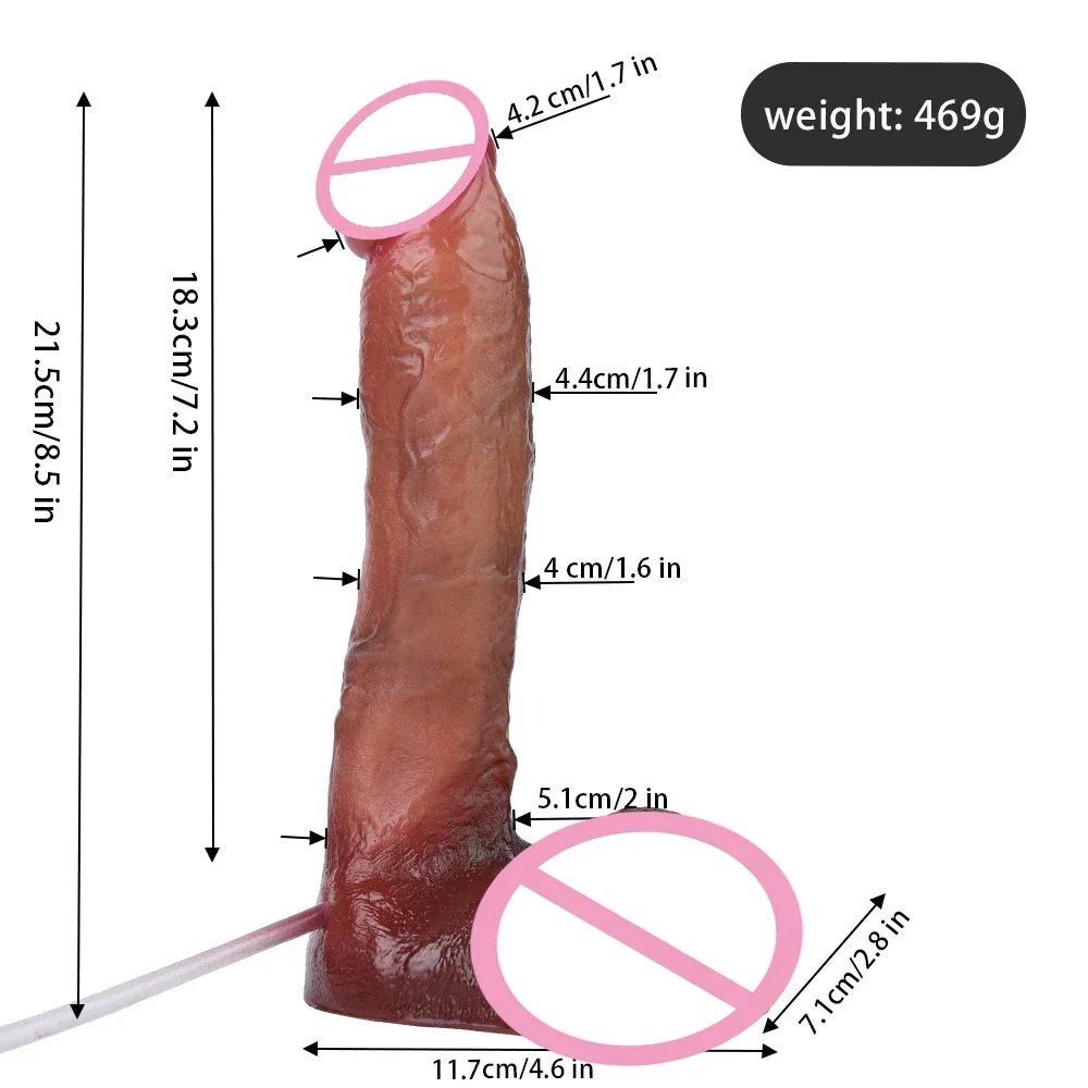 FAAK Lifelike Squirting Penis Silicone Ejaculation Large Realistic Dildo With Sucker Skin Touch Anal Sex Toys For Women FAAK Lifelike Squirting Penis Silicone Ejaculation Large Realistic Dildo With Sucker Skin Touch Anal Sex Toys For Women