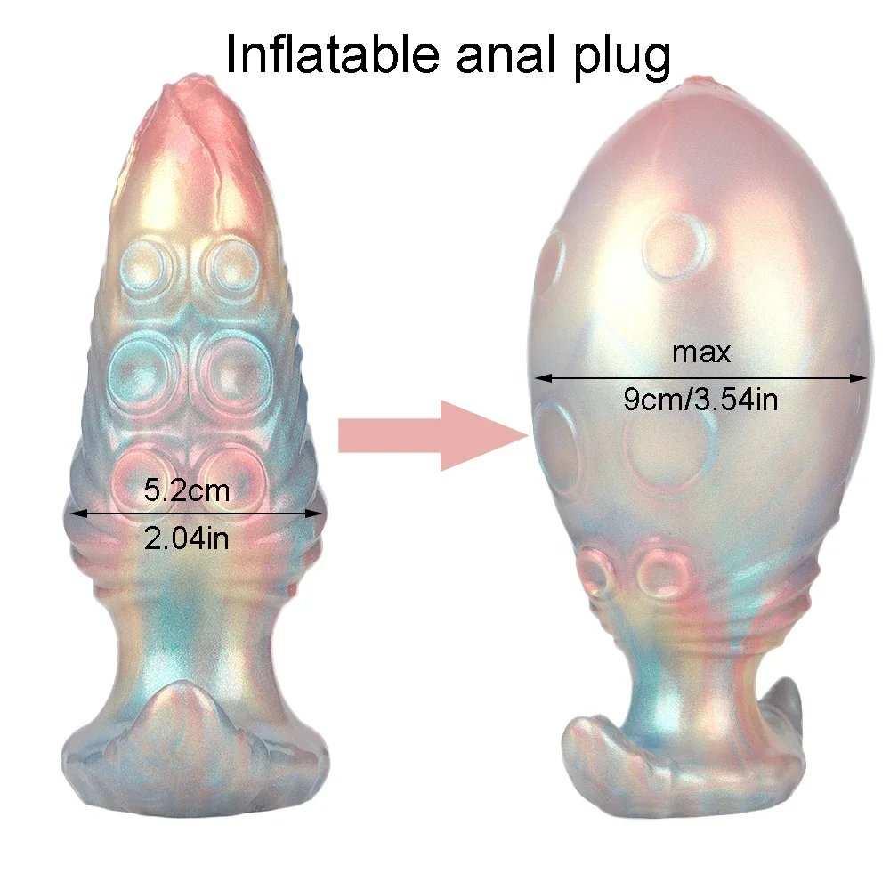 Dog Knot anal Dildos inflatable Buttplug max 11cm huge anal dilation plug sex toys for women men BDSM G-Spot Prostate Massage