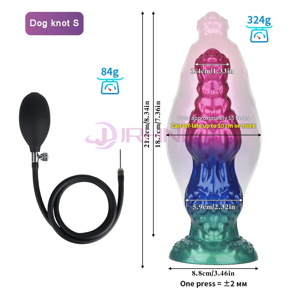 Dog Knot anal Dildos inflatable Buttplug max 11cm huge anal dilation plug sex toys for women men BDSM G-Spot Prostate Massage