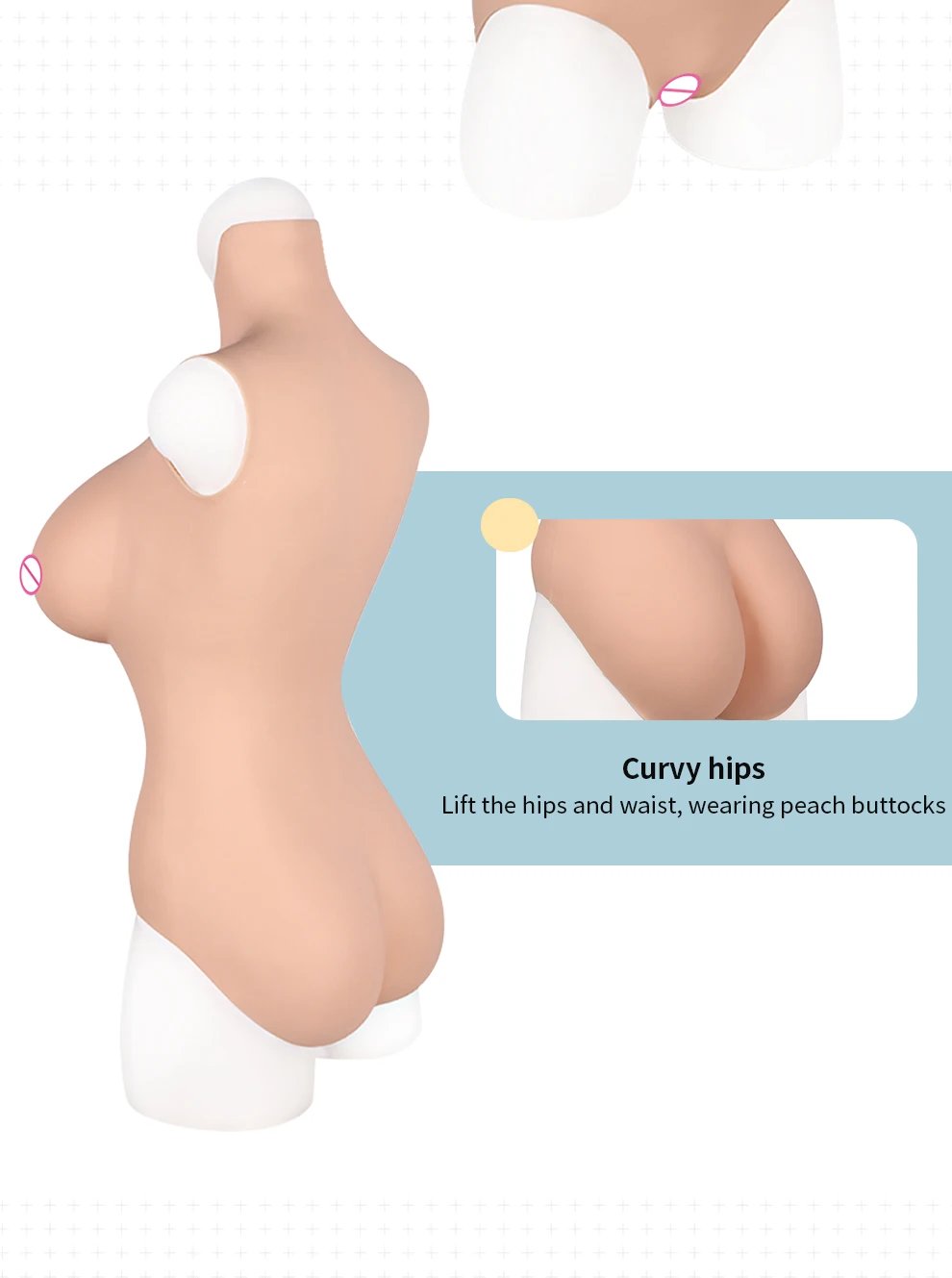 ONEFENG Silicone Boobs Meme Vagina Triangle Body Suit for Crossdresser Drag Queen Breast Form Buttocks Pad Plate False Pussy ONEFENG Silicone Boobs Meme Vagina Triangle Body Suit for Crossdresser Drag Queen Breast Form Buttocks Pad Plate False Pussy