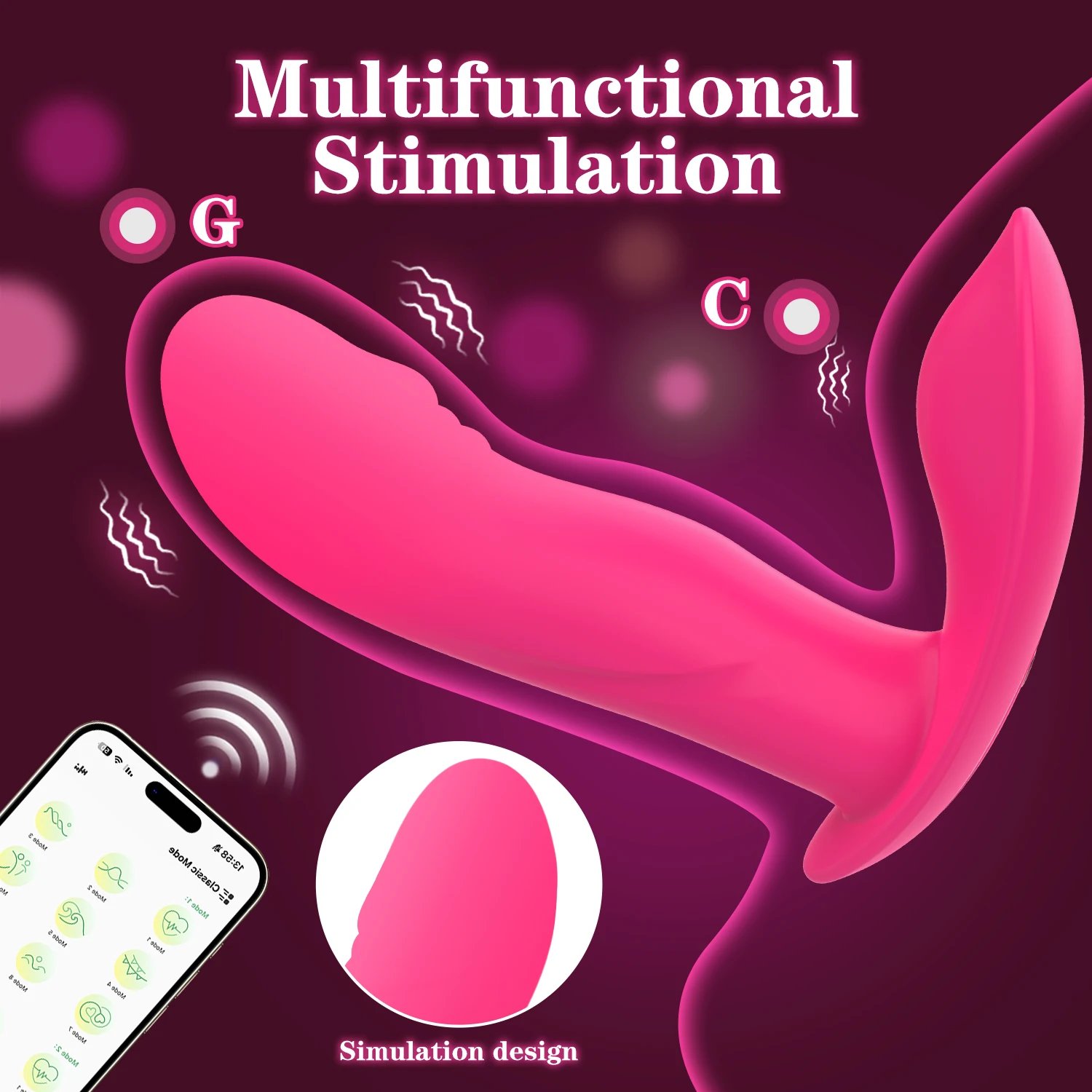 APP Control Wearable Dildo Vibrator for Women Clitoris Stimulator G-Spot Massager Female Anal Butt Plug Vibrating Adult Sex Toys