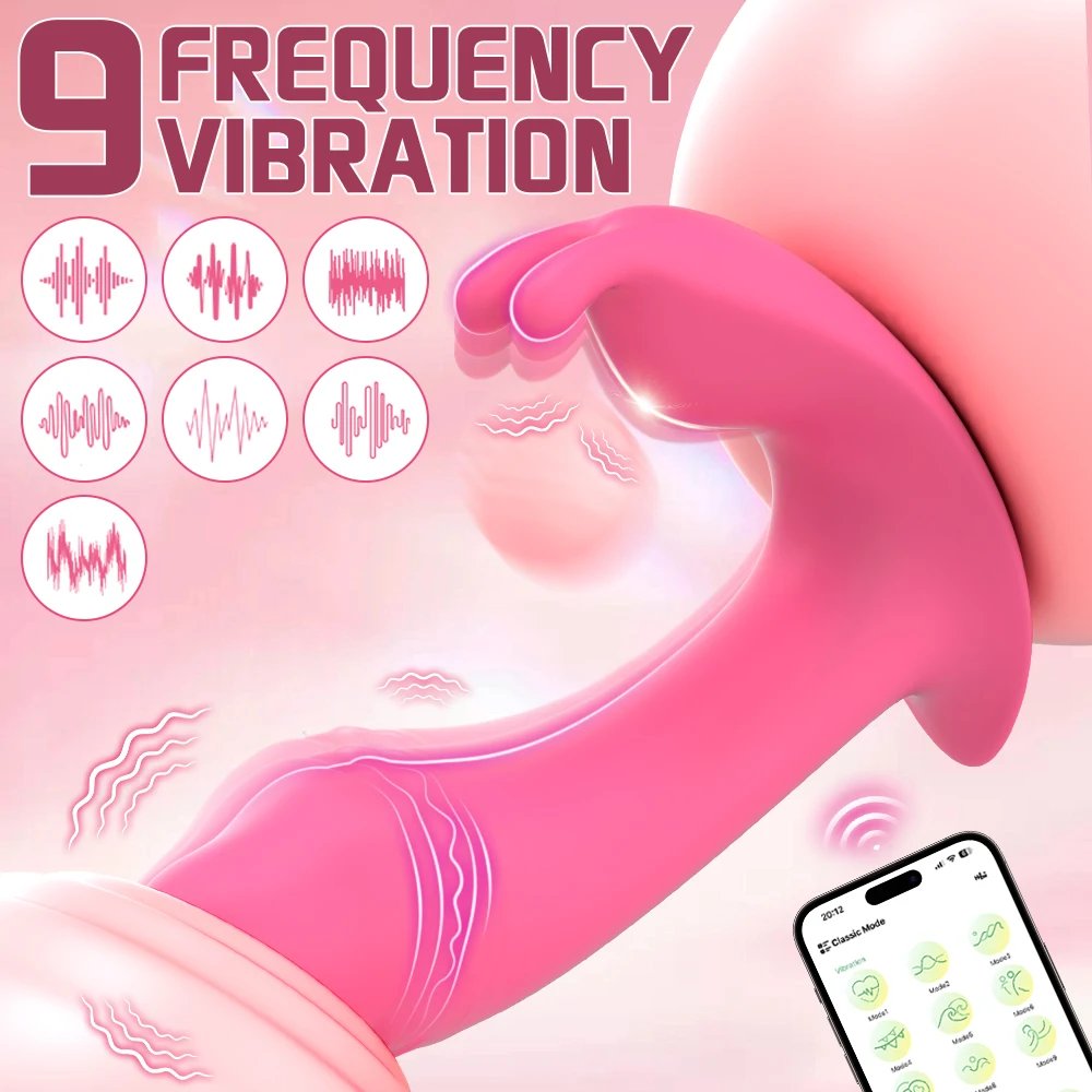 APP Control Wearable Dildo Vibrator for Women Clitoris Stimulator G-Spot Massager Female Anal Butt Plug Vibrating Adult Sex Toys