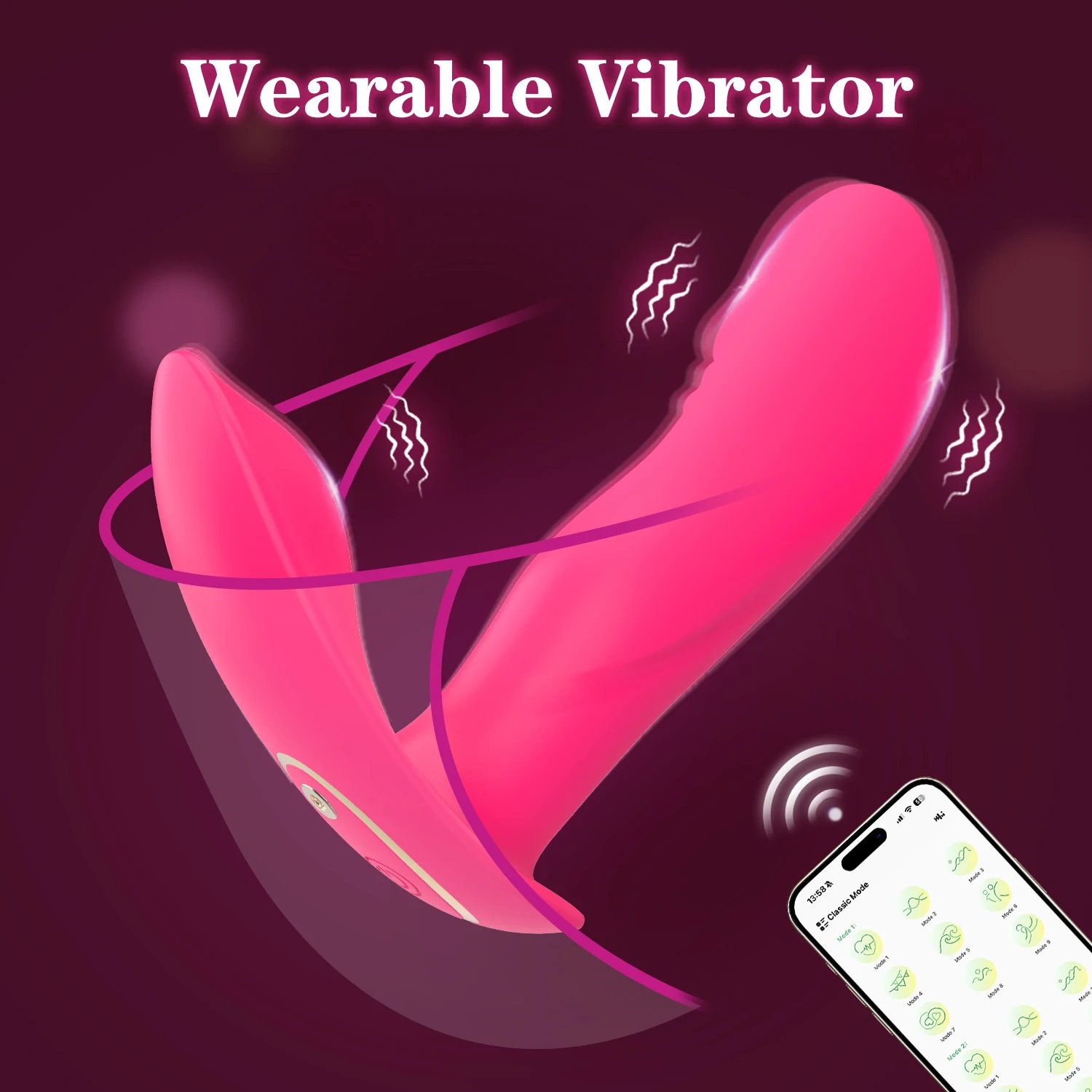 APP Control Wearable Dildo Vibrator for Women Clitoris Stimulator G-Spot Massager Female Anal Butt Plug Vibrating Adult Sex Toys