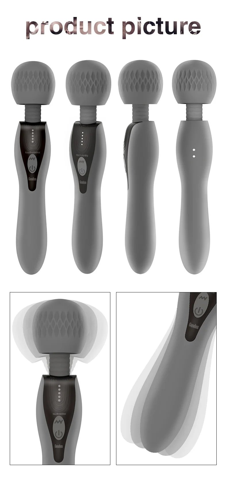 5 Kinds Frequency Power Control Powerful Vibrator Double Motor AV Wand Vaginal Pussy Masturbation Sex Toy for Women Adult Toy