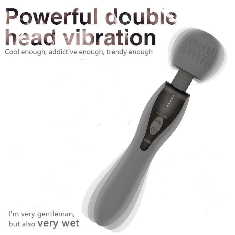 5 Kinds Frequency Power Control Powerful Vibrator Double Motor AV Wand Vaginal Pussy Masturbation Sex Toy for Women Adult Toy 5 Kinds Frequency Power Control Powerful Vibrator Double Motor AV Wand Vaginal Pussy Masturbation Sex Toy for Women Adult Toy