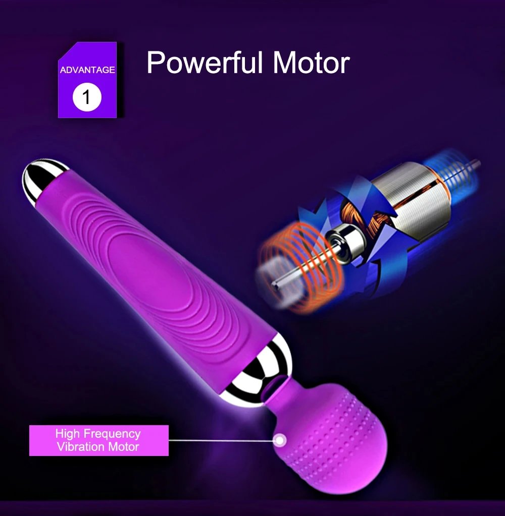 Powerful Dildo Vibrator AV Magic Wand G-Spot Massager Sex Toys For Women Couples Clitoris Stimulate Goods for Adults USB Charge Powerful Dildo Vibrator AV Magic Wand G-Spot Massager Sex Toys For Women Couples Clitoris Stimulate Goods for Adults USB Charge