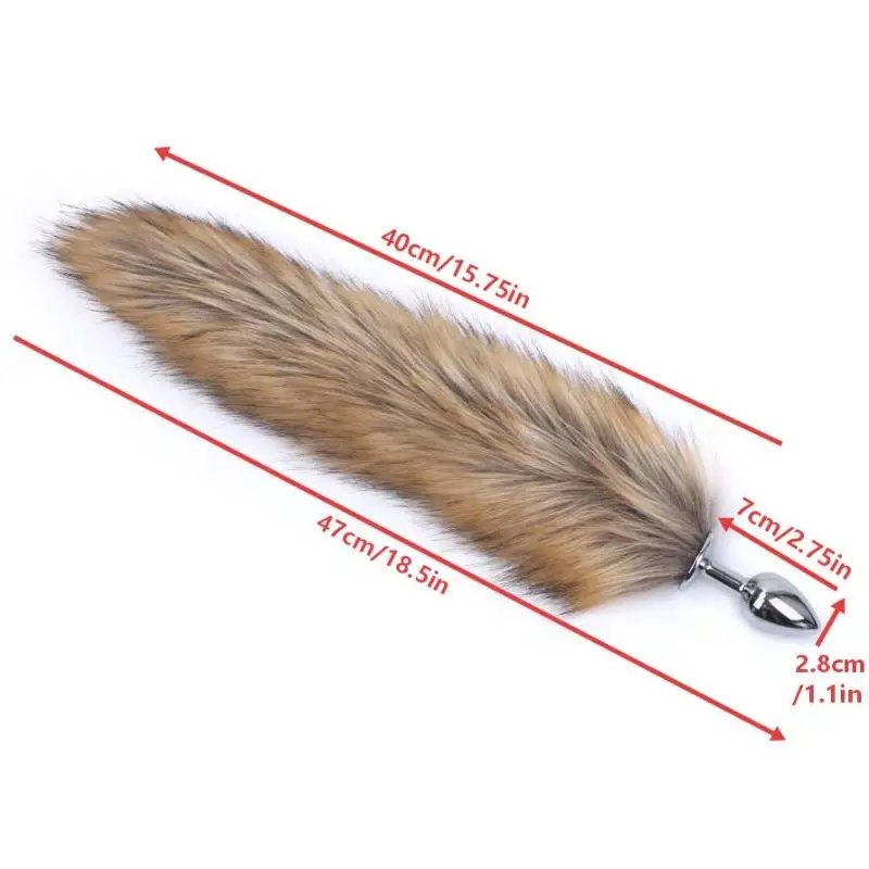 [YA]Sexy Aniaml Tail Butt Plug Metal Anal Plug Anal Toys For Women Cosplay Sex Games For Couples Sex Goods Toys For Adults 18+