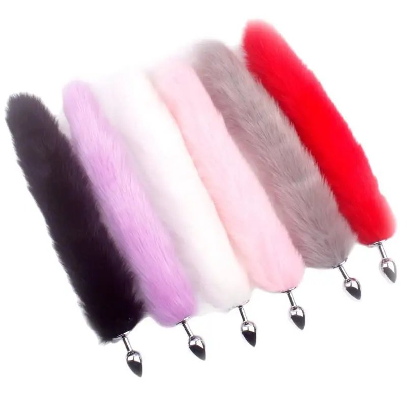 [YA]Sexy Aniaml Tail Butt Plug Metal Anal Plug Anal Toys For Women Cosplay Sex Games For Couples Sex Goods Toys For Adults 18+