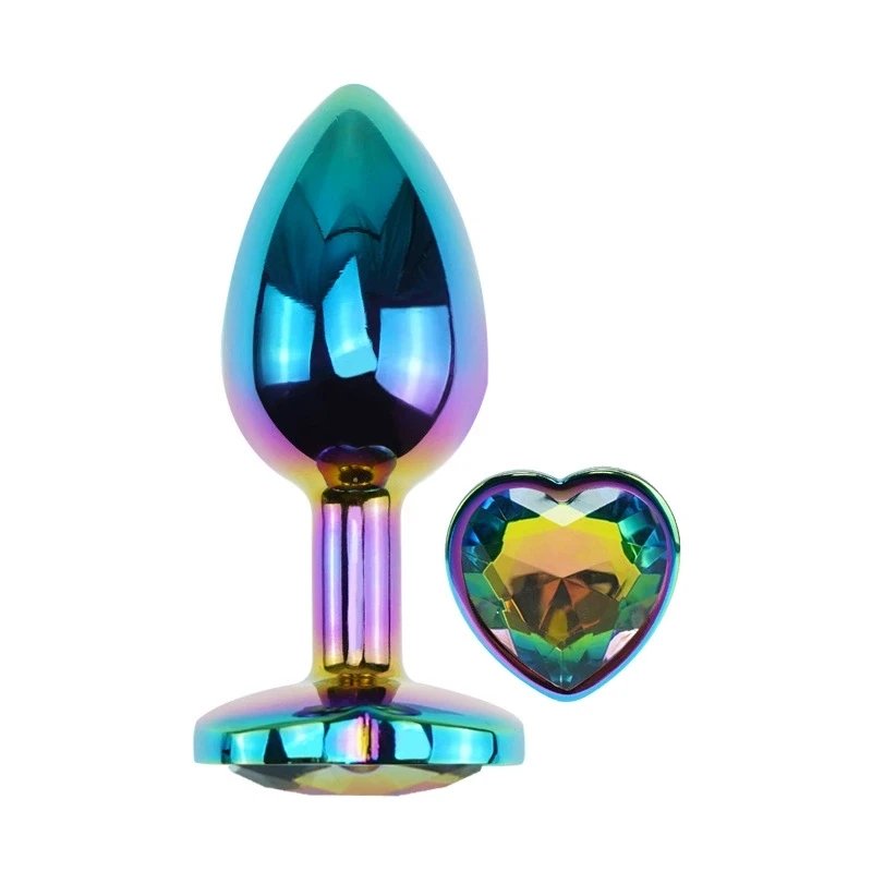 New Colorful Anal Plug Rainbow Butt Plug Metal Anal Sex Toys Dildo Anal Beads 3 size for Choice Sex Toys Drop Shipping New Colorful Anal Plug Rainbow Butt Plug Metal Anal Sex Toys Dildo Anal Beads 3 size for Choice Sex Toys Drop Shipping