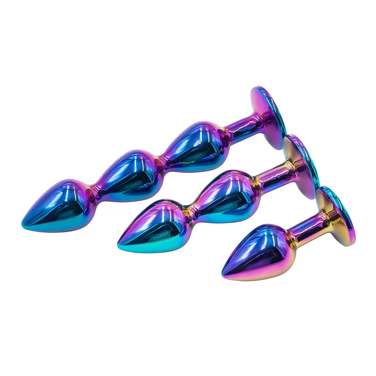New Colorful Anal Plug Rainbow Butt Plug Metal Anal Sex Toys Dildo Anal Beads 3 size for Choice Sex Toys Drop Shipping New Colorful Anal Plug Rainbow Butt Plug Metal Anal Sex Toys Dildo Anal Beads 3 size for Choice Sex Toys Drop Shipping