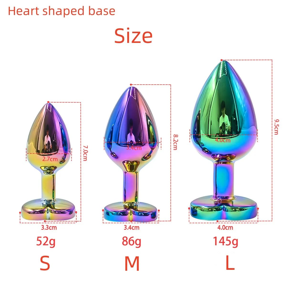 New Colorful Anal Plug Rainbow Butt Plug Metal Anal Sex Toys Dildo Anal Beads 3 size for Choice Sex Toys Drop Shipping New Colorful Anal Plug Rainbow Butt Plug Metal Anal Sex Toys Dildo Anal Beads 3 size for Choice Sex Toys Drop Shipping