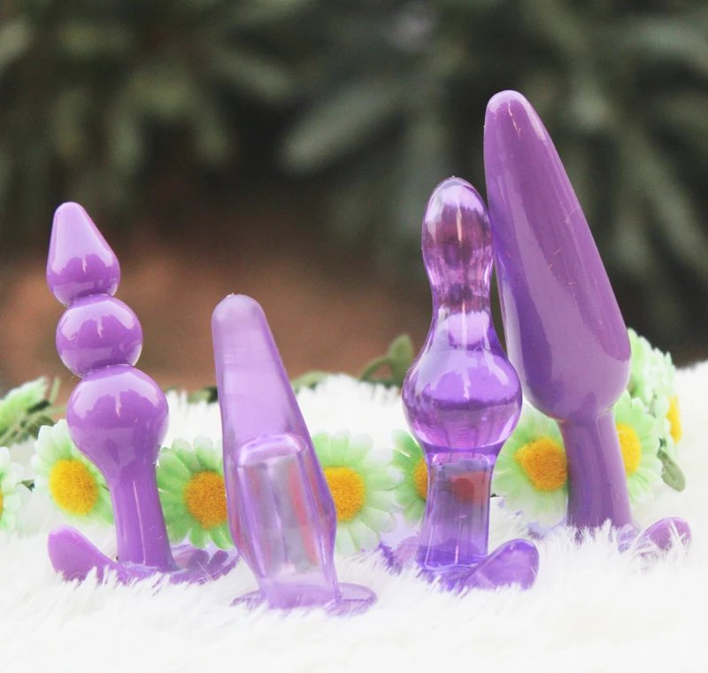 Moon/Star/Bear/Heart pyrex glass Anal butt plug crystal dildo Female  adults masturbation products Sex toys beads anus stopper