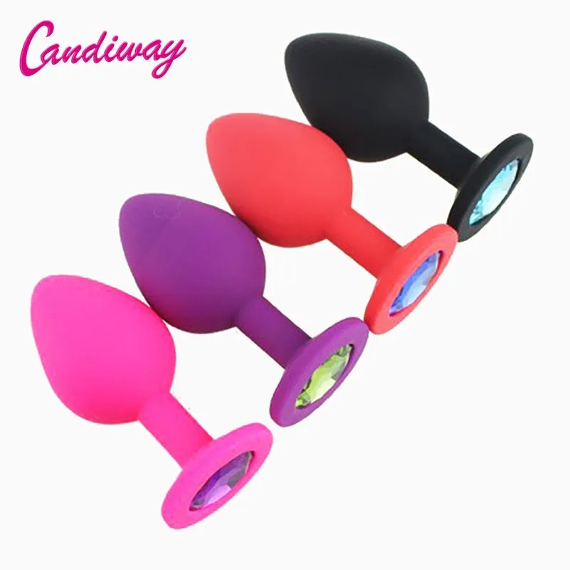 Moon/Star/Bear/Heart pyrex glass Anal butt plug crystal dildo Female  adults masturbation products Sex toys beads anus stopper