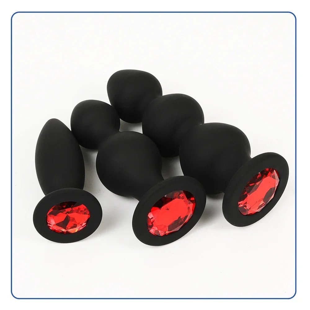 Diamond Bottom 3 Ball Anal Beads Sex Anal Plug Crystal Base Butt Plug Analplug But Plug Anal Trainer Toys Sex Toys For Woman 18+