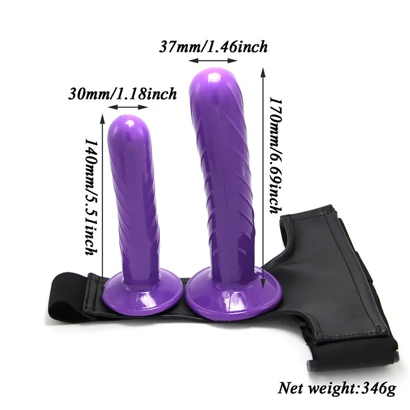 Double Penis Dildo Double Ended Strapon Ultra Elastic Harness Belt Strap On Dildo Adult Sex Toys for Woman Couples Sex Products