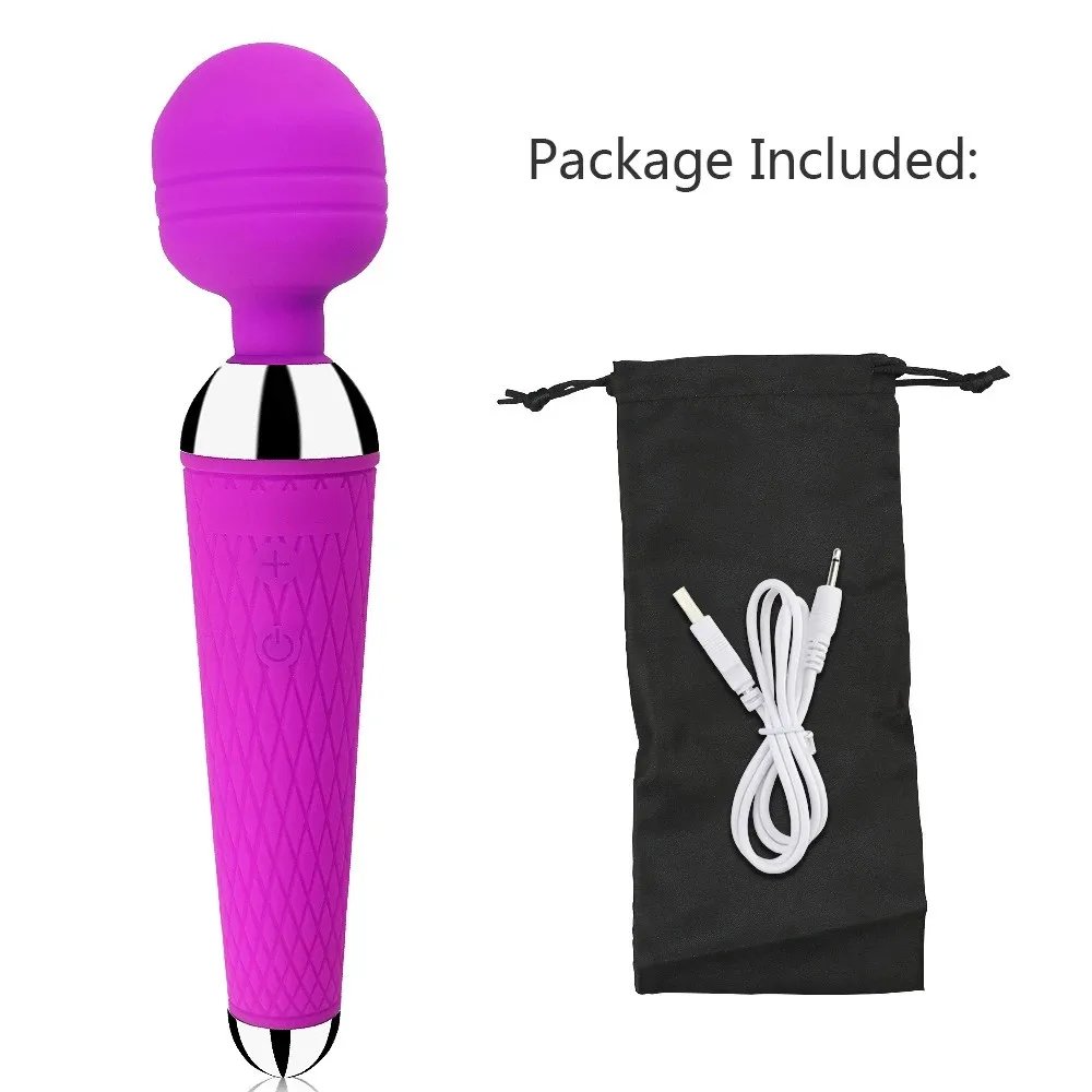 20 Speeds Powerful Vibrator AV Rod Magic-Wand Clitoris Stimulator Sex Toys for Women G Spot Massager Adult Female Erotic Product