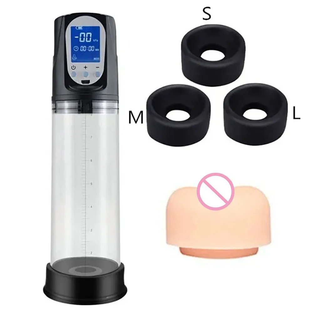 Sex Toys For Men Electric Vacuum Penis Pump Enlargement Dick Pump Penis Trainer Cock Extender Delayed Ejaculation Masturbator Sex Toys For Men Electric Vacuum Penis Pump Enlargement Dick Pump Penis Trainer Cock Extender Delayed Ejaculation Masturbator