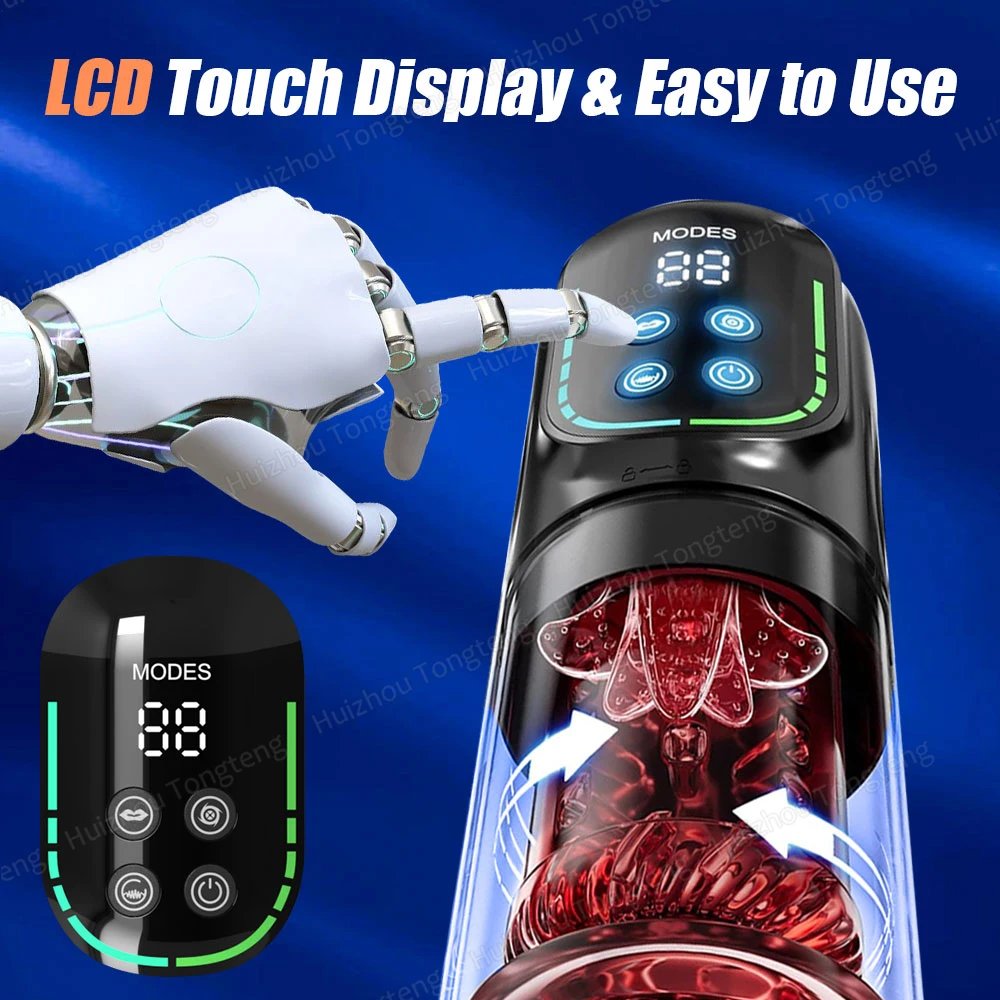 APP AI LCD Male Masturbator Penis Pump Pocket Pussy 7 Thrusting Rotation Sucking Licking Vibrator Adult Sex Toys for Men Vacuum APP AI LCD Male Masturbator Penis Pump Pocket Pussy 7 Thrusting Rotation Sucking Licking Vibrator Adult Sex Toys for Men Vacuum