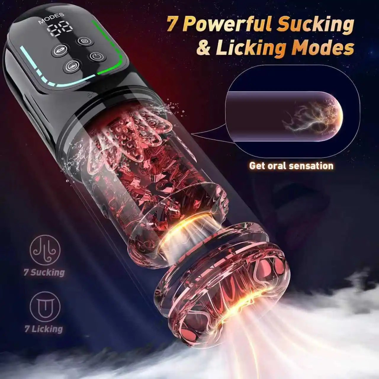 APP AI LCD Male Masturbator Penis Pump Pocket Pussy 7 Thrusting Rotation Sucking Licking Vibrator Adult Sex Toys for Men Vacuum APP AI LCD Male Masturbator Penis Pump Pocket Pussy 7 Thrusting Rotation Sucking Licking Vibrator Adult Sex Toys for Men Vacuum