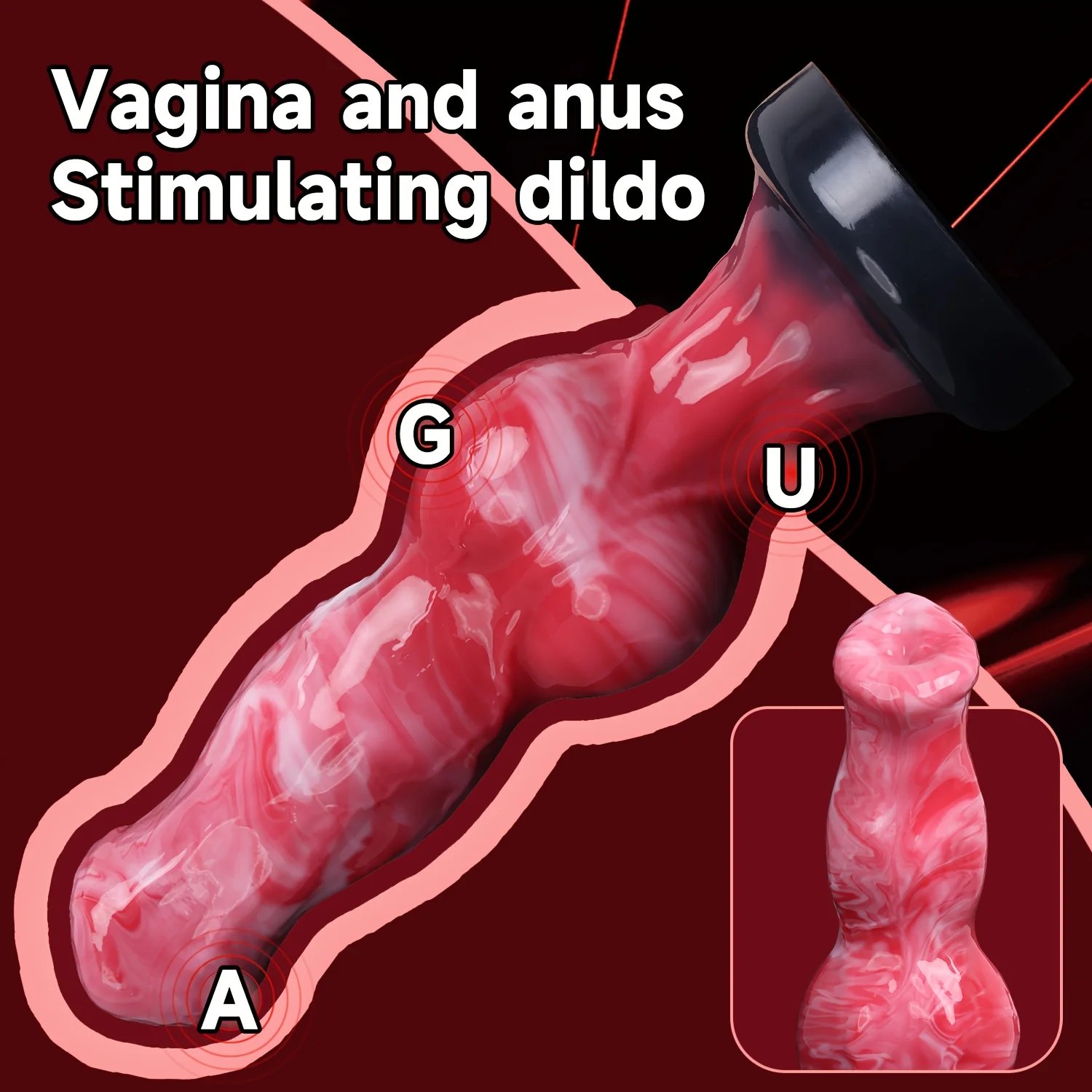 Monster dog knot anal dildo, silicone dog knot dildo for women with strong suction cup for men and women adult sex products Monster dog knot anal dildo, silicone dog knot dildo for women with strong suction cup for men and women adult sex products
