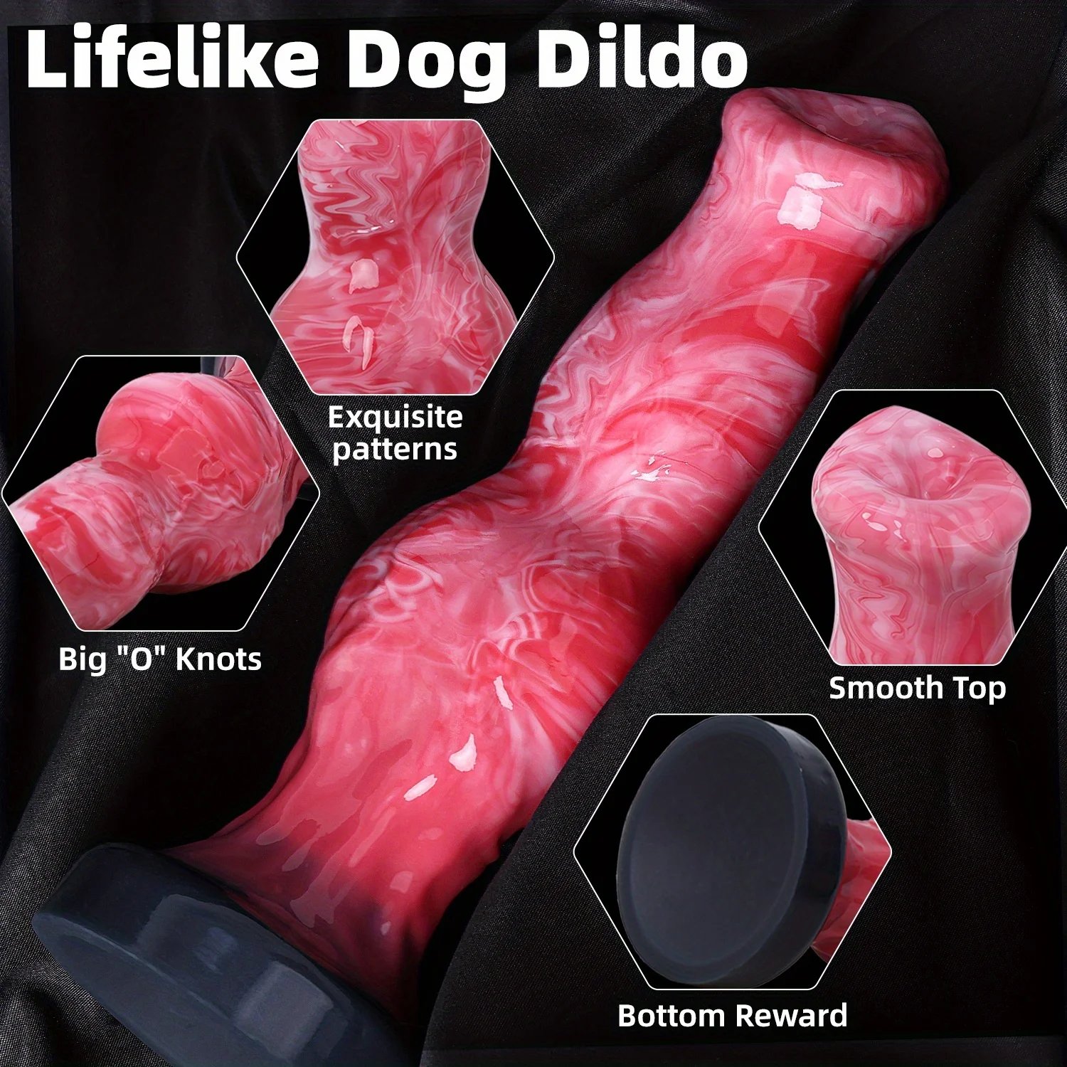 Monster dog knot anal dildo, silicone dog knot dildo for women with strong suction cup for men and women adult sex products Monster dog knot anal dildo, silicone dog knot dildo for women with strong suction cup for men and women adult sex products