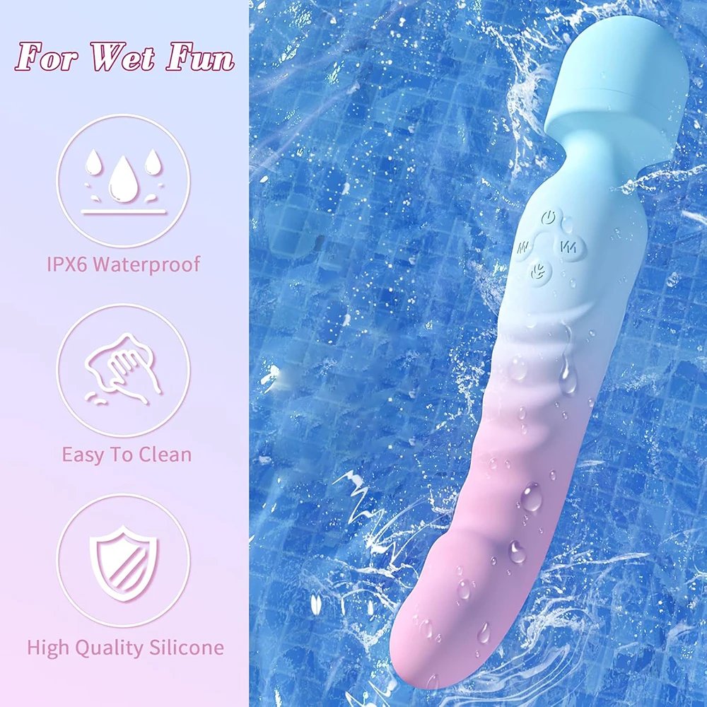 Powerful AV Vibrator for Women G Spot Dildos Magic Wand Clitoris Stimulator Female Vagina Massager Adults Sex Toys for Woman Powerful AV Vibrator for Women G Spot Dildos Magic Wand Clitoris Stimulator Female Vagina Massager Adults Sex Toys for Woman