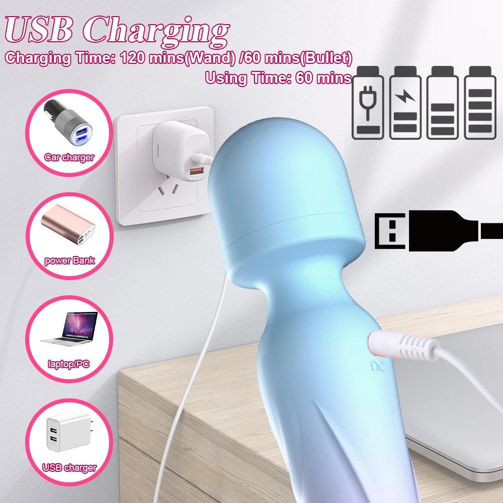 Powerful AV Vibrator for Women G Spot Dildos Magic Wand Clitoris Stimulator Female Vagina Massager Adults Sex Toys for Woman Powerful AV Vibrator for Women G Spot Dildos Magic Wand Clitoris Stimulator Female Vagina Massager Adults Sex Toys for Woman