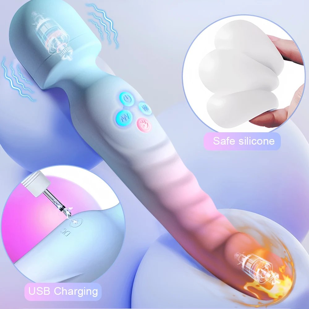 Powerful AV Vibrator for Women G Spot Dildos Magic Wand Clitoris Stimulator Female Vagina Massager Adults Sex Toys for Woman Powerful AV Vibrator for Women G Spot Dildos Magic Wand Clitoris Stimulator Female Vagina Massager Adults Sex Toys for Woman