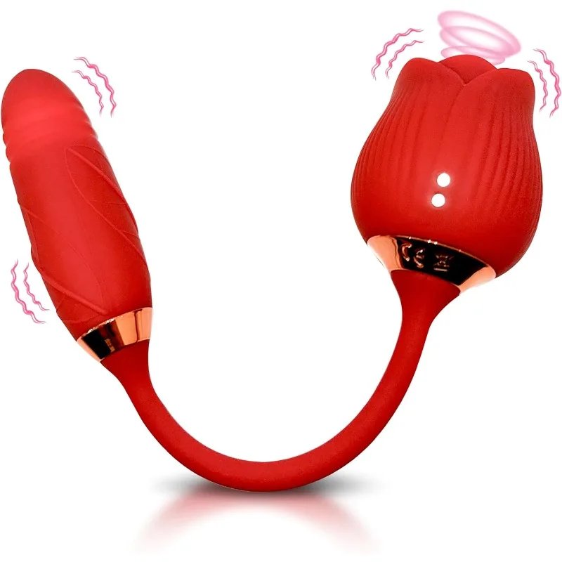 Rose Shape Vibrator-Suctions & Flapping Modes-Adult Female & Couples Sex Toy-IPX7 Waterproof -Silicone Material -USB Rechargeabl Rose Shape Vibrator-Suctions & Flapping Modes-Adult Female & Couples Sex Toy-IPX7 Waterproof -Silicone Material -USB Rechargeabl