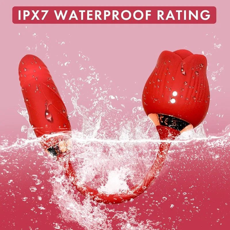 Rose Shape Vibrator-Suctions & Flapping Modes-Adult Female & Couples Sex Toy-IPX7 Waterproof -Silicone Material -USB Rechargeabl Rose Shape Vibrator-Suctions & Flapping Modes-Adult Female & Couples Sex Toy-IPX7 Waterproof -Silicone Material -USB Rechargeabl