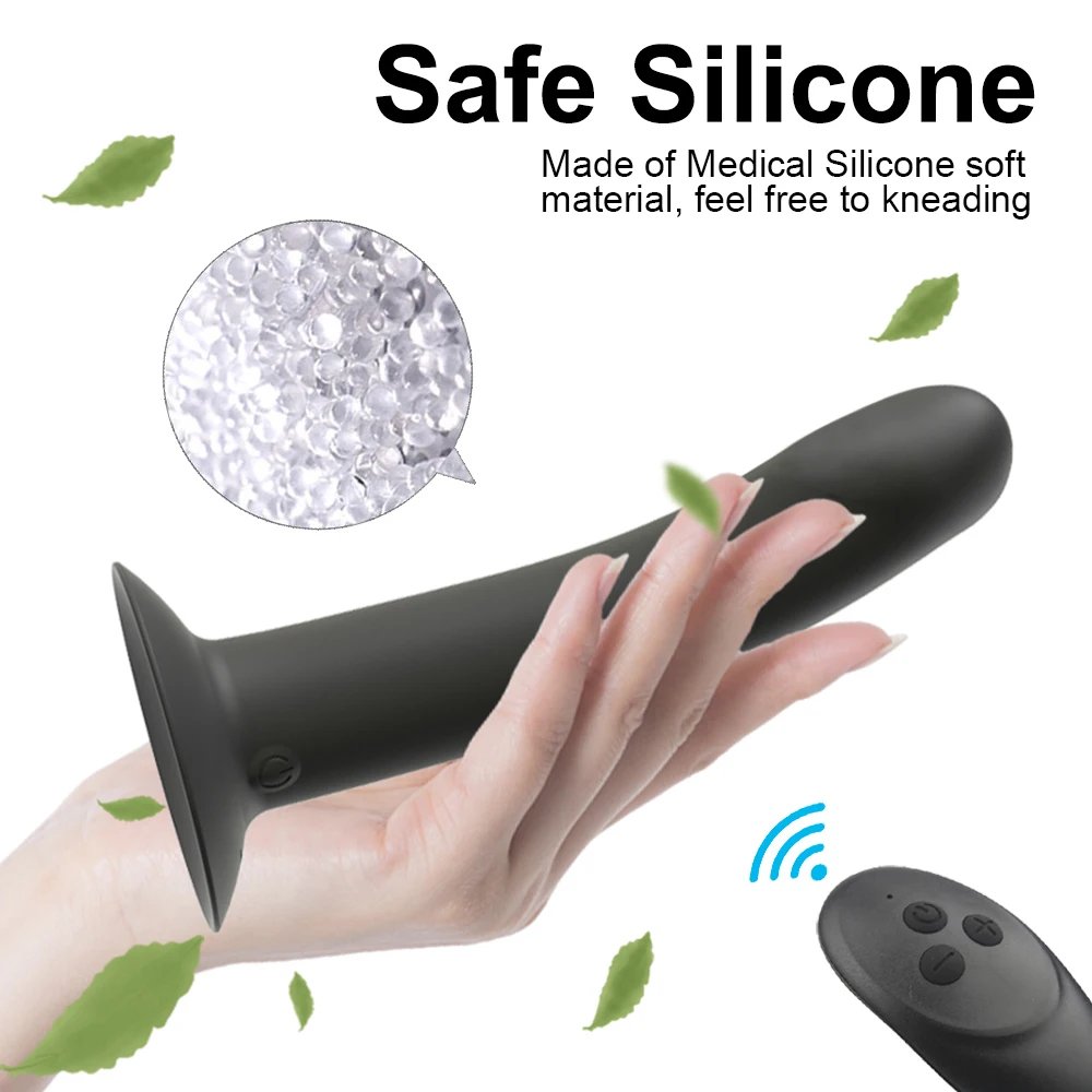 Anal Plug Prostate Massager Sex Products Wireless Remote Vaginal Stimulator With Sucker Silicone Dildo Sex Toys for Man Woman Anal Plug Prostate Massager Sex Products Wireless Remote Vaginal Stimulator With Sucker Silicone Dildo Sex Toys for Man Woman