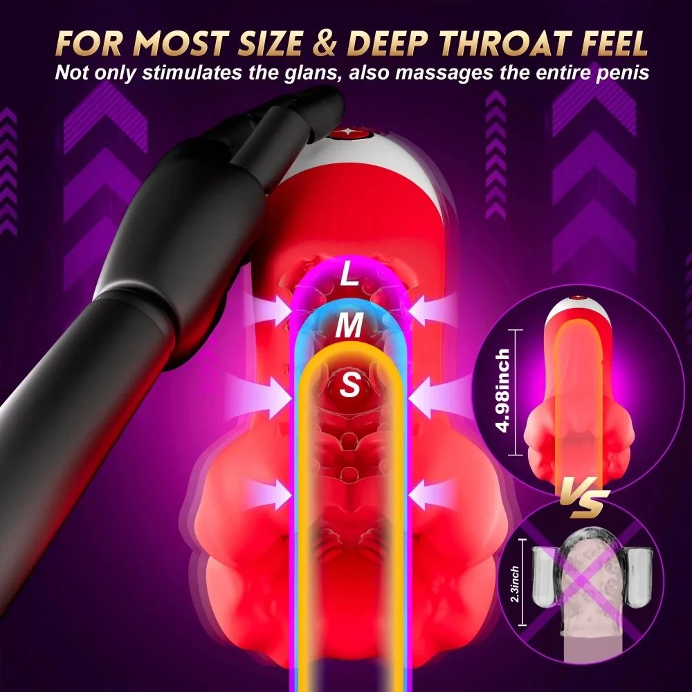 Big Mouth Penis Male Masturbator Penis Glans Stimulator Deep Throat Oral Sex Machine Realistic Oral Adult Erotic Sex Toys Big Mouth Penis Male Masturbator Penis Glans Stimulator Deep Throat Oral Sex Machine Realistic Oral Adult Erotic Sex Toys