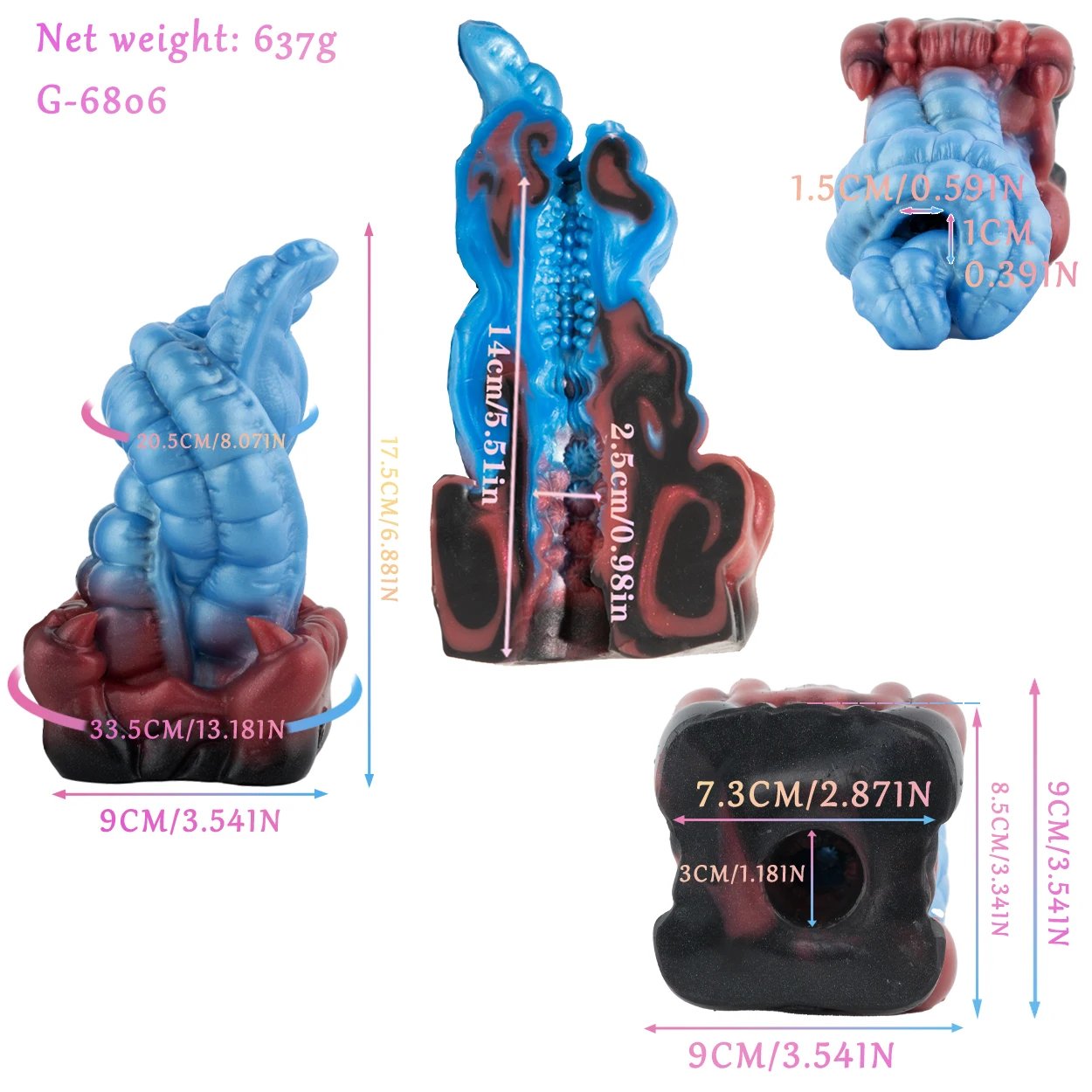 GEEBA Fantasy Male Masturbator Monster Penis Sleeve Sex Toys for Men Masturbation Male Stroker Animal Pocket Pussy Penis Onahole