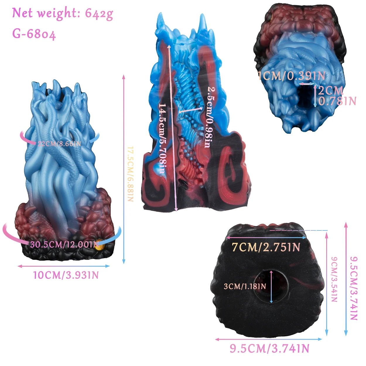 GEEBA Fantasy Male Masturbator Monster Penis Sleeve Sex Toys for Men Masturbation Male Stroker Animal Pocket Pussy Penis Onahole