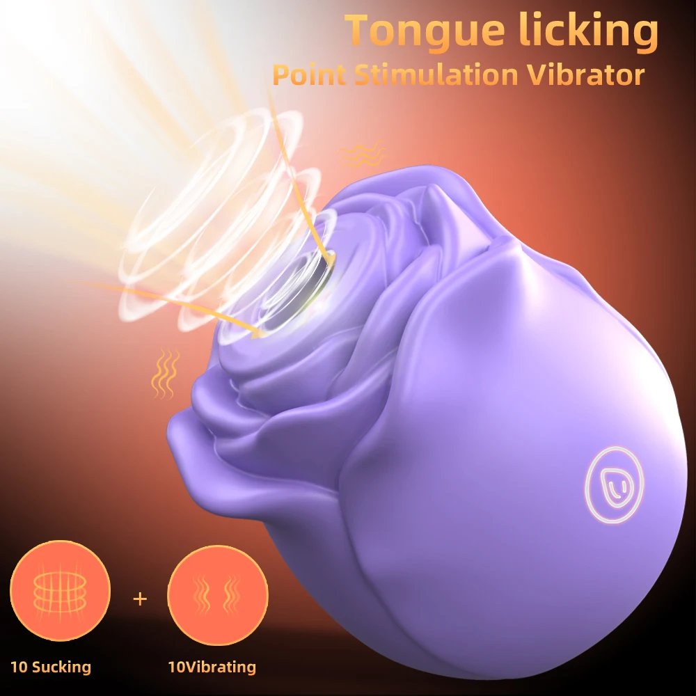 Powerful Vagina Sucking Vibrator Rose Toy for Women with Sucking Vibrating 20Modes Anal Sex Toy Clitoral GSpot Nipple Vibrator