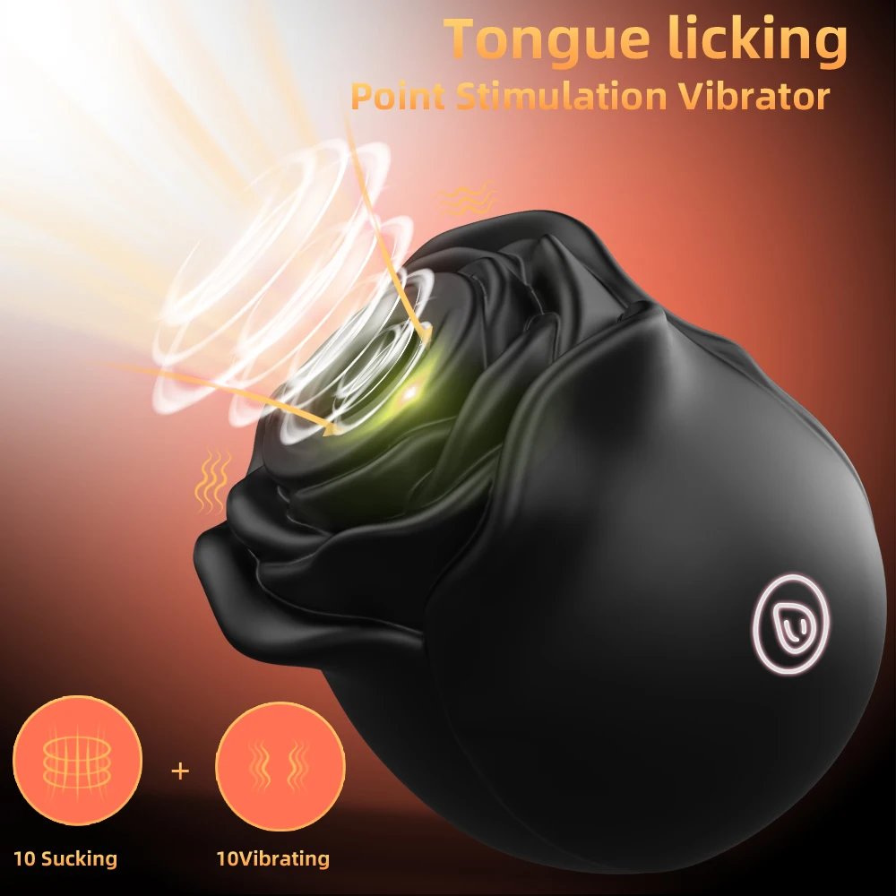 Powerful Vagina Sucking Vibrator Rose Toy for Women with Sucking Vibrating 20Modes Anal Sex Toy Clitoral GSpot Nipple Vibrator