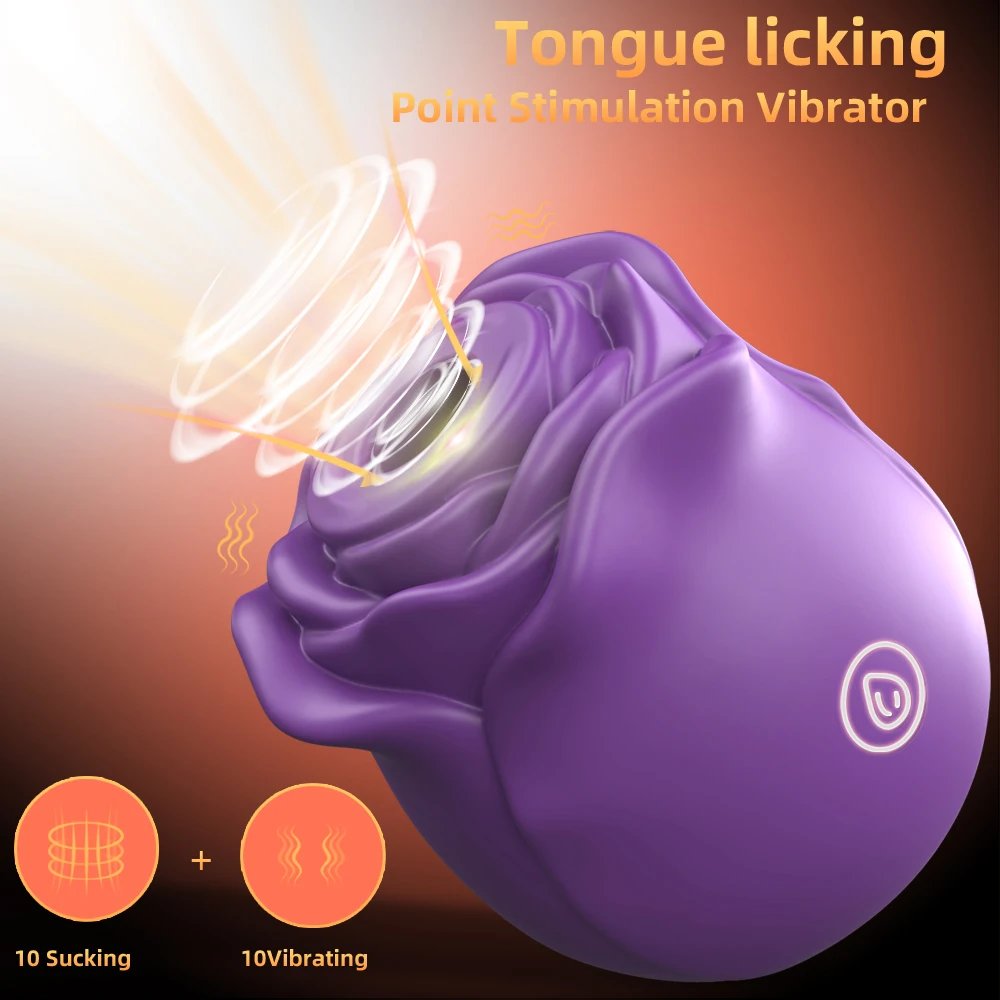 Powerful Vagina Sucking Vibrator Rose Toy for Women with Sucking Vibrating 20Modes Anal Sex Toy Clitoral GSpot Nipple Vibrator