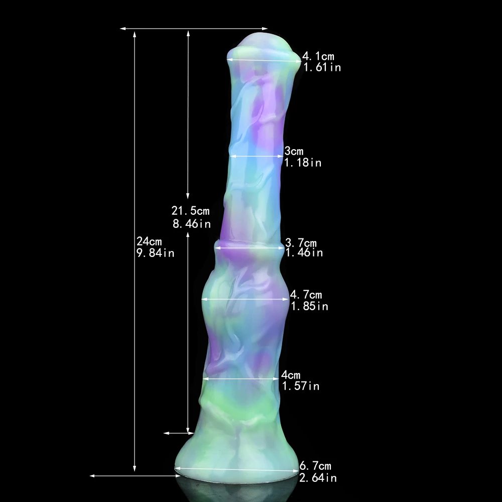 YOCY Long Horse Dildo Silicone Female Masturbator Knot Animal Anal Plug Butt Prostate Massager Stimulator Sex Toys For Couple