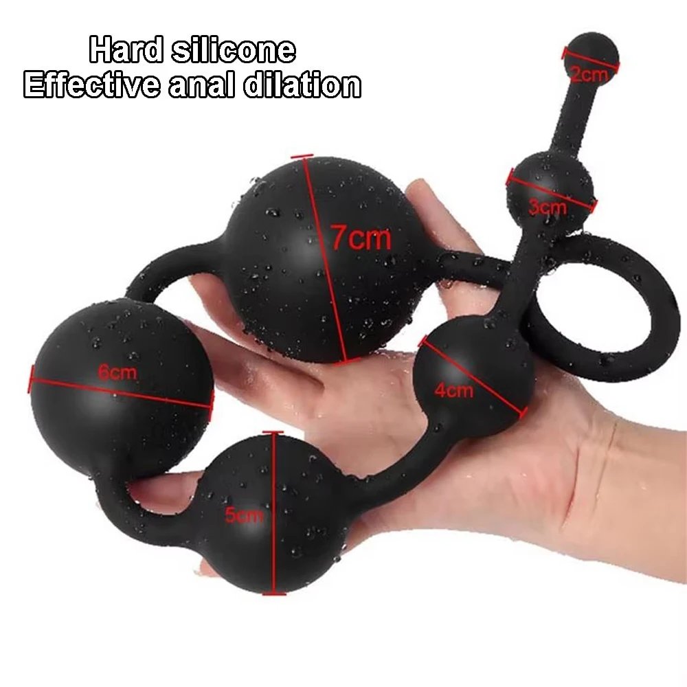 3/4/5/6 Huge Anal Beads Hard Silicone Anal Balls Sex Toys For Women Men Prostate Massage Big Butt Plug Anal Dilation Masturbator 3/4/5/6 Huge Anal Beads Hard Silicone Anal Balls Sex Toys For Women Men Prostate Massage Big Butt Plug Anal Dilation Masturbator