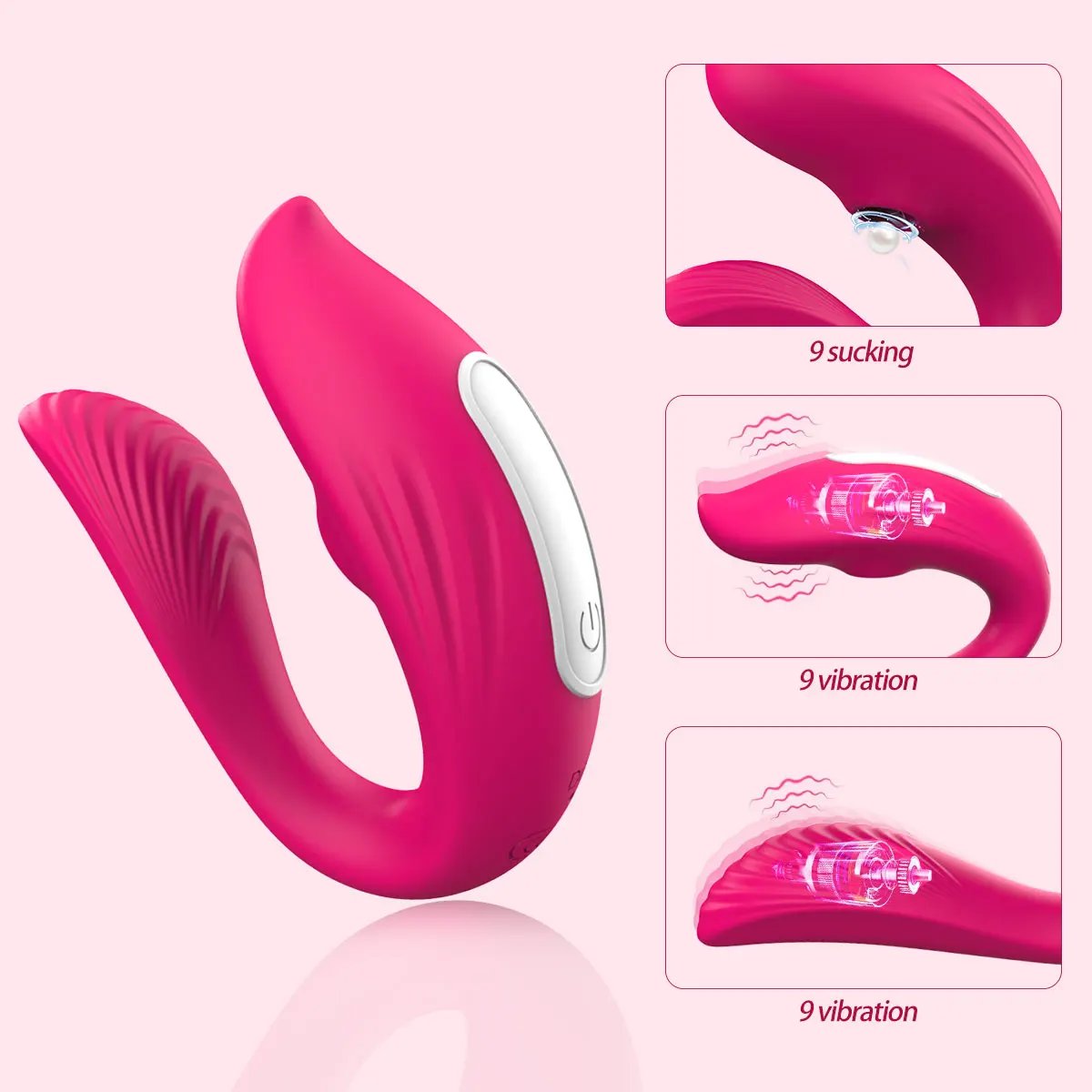 Powerful Sucking Wireless Remote Vibrator Wearable U Shaped Dildo Massager Dual Clit Stimulation Couple Adult Sex Toys for Women Powerful Sucking Wireless Remote Vibrator Wearable U Shaped Dildo Massager Dual Clit Stimulation Couple Adult Sex Toys for Women