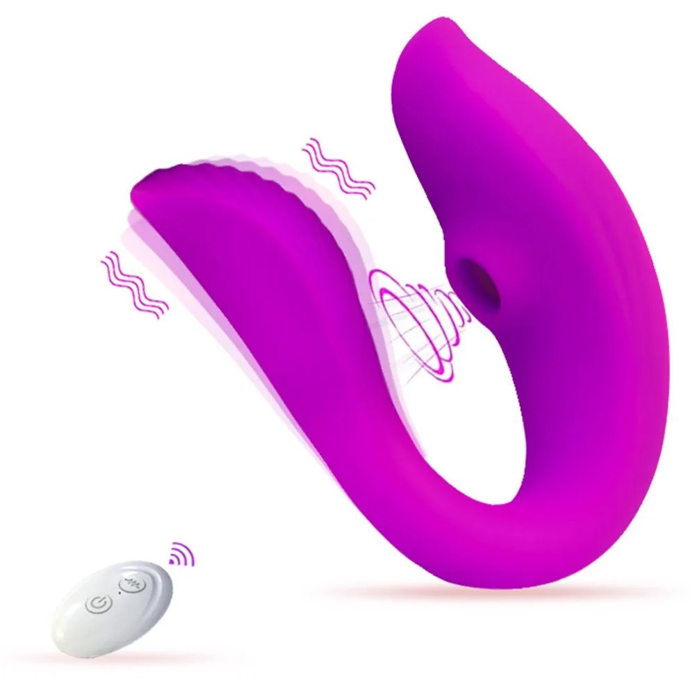 Powerful Sucking Wireless Remote Vibrator Wearable U Shaped Dildo Massager Dual Clit Stimulation Couple Adult Sex Toys for Women Powerful Sucking Wireless Remote Vibrator Wearable U Shaped Dildo Massager Dual Clit Stimulation Couple Adult Sex Toys for Women