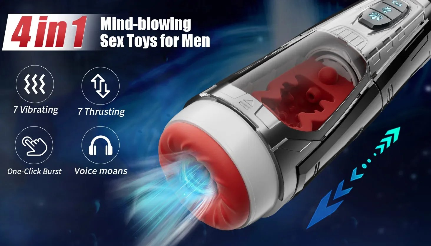 Male Masturbator Cup Automatic Male Masterbation Thrusting Vibrating Sucking Stroker Adult Sex Toys for Men Male Masturbator Cup Automatic Male Masterbation Thrusting Vibrating Sucking Stroker Adult Sex Toys for Men