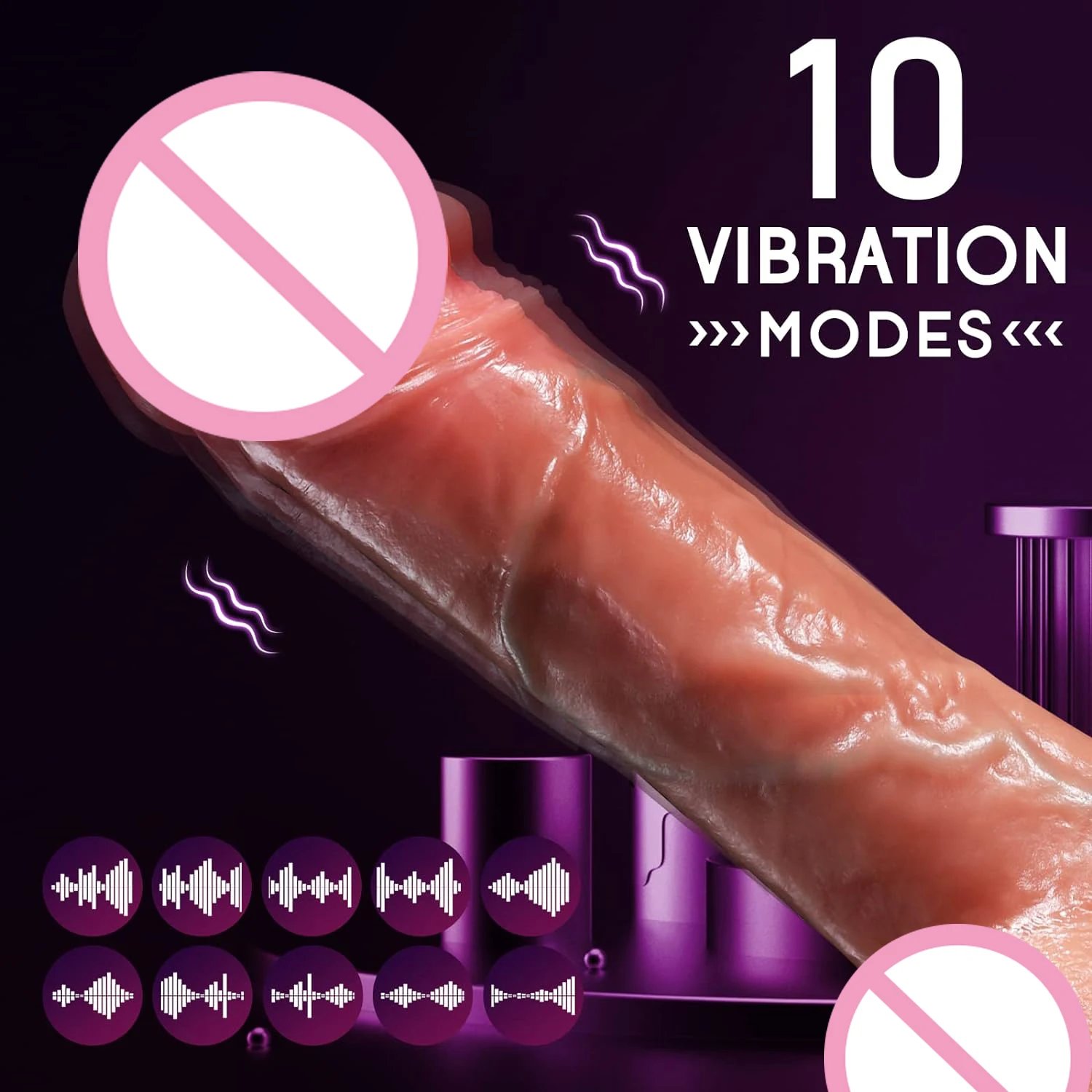 Thrusting Dildo Vibrator Sex Toys Realistic Dildos for G Spot Anal Stimulation Remote Control Penis Adult Toy for Women Couple